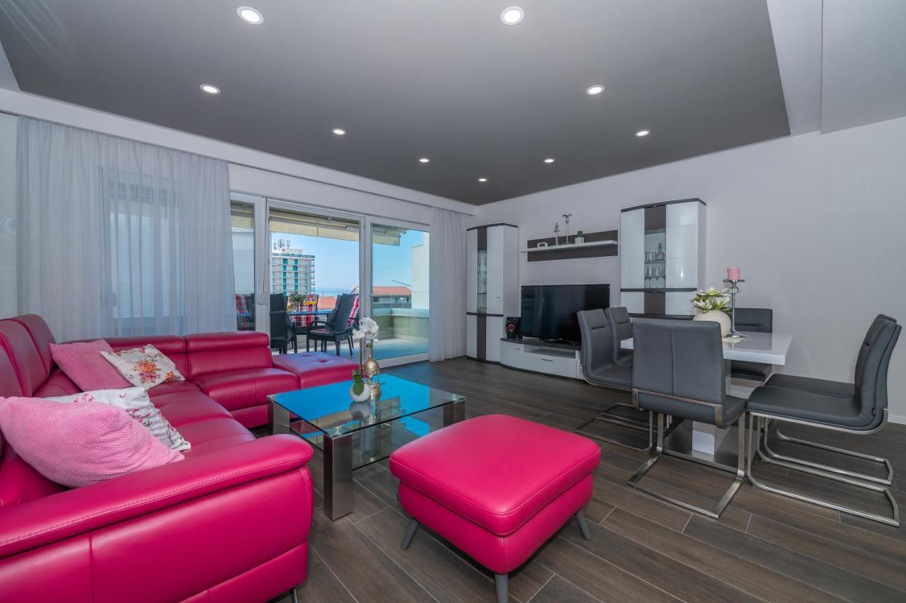 Luxury Apartment Purple Summer Sea View Makarska Bagian luar foto
